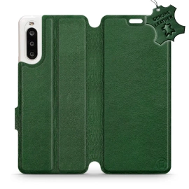 Phone Case Sony Xperia 10 II - Design Green Leather