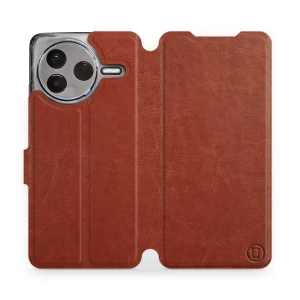 Hülle für Xiaomi POCO F7 Pro 5G - Farbe Brown&Orange