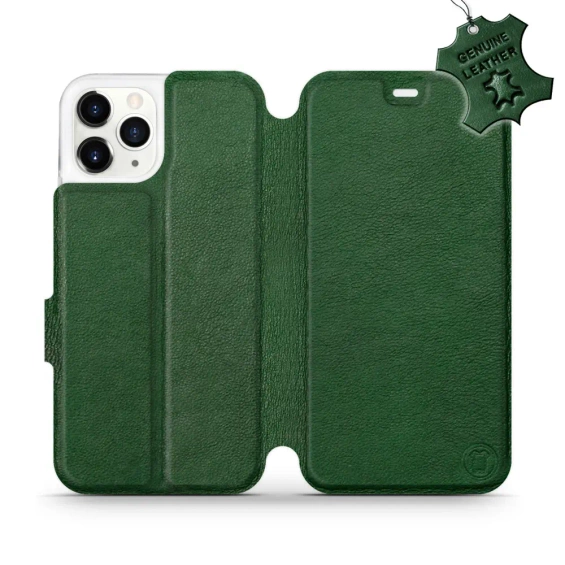 Phone Case Apple iPhone 11 Pro - Design Green Leather