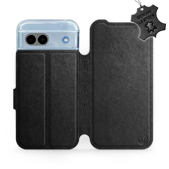 Phone Case Google Pixel 8A - Design Black Leather