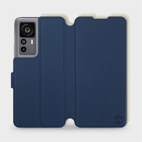 Etui Soft Touch do Xiaomi 12T Pro - wzór Głęboki granat z platyną