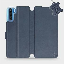 Phone Case OPPO A91 - Design Blue Leather