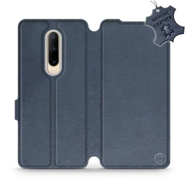 Phone Case OnePlus 7 Pro - Design Blue Leather