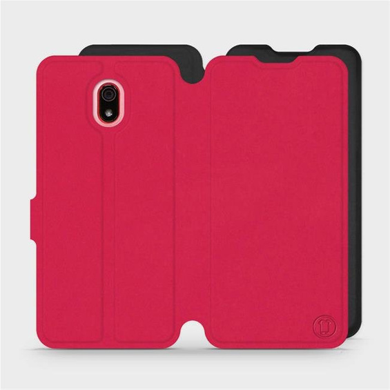 Etui Soft Touch do Xiaomi Redmi 8a - wzór Żywa czerwień z czernią