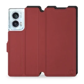 Phone Case Motorola Edge 50 Fusion - Design Dark Red with Black