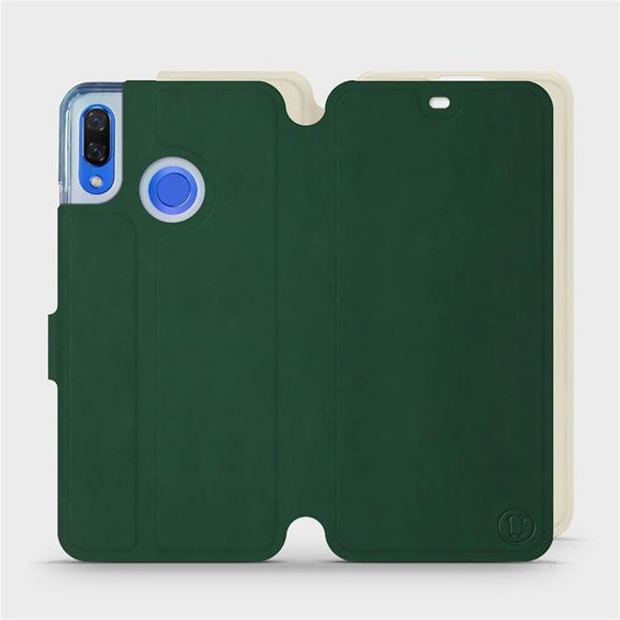 Etui Soft Touch do Huawei Nova 3 - wzór Miejska zieleń z platyną