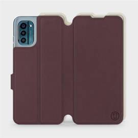 Phone Case Nokia G21 - Design Burgundy with Platinum