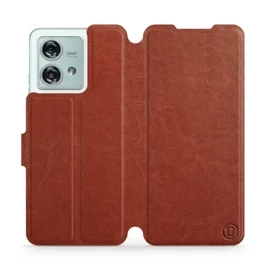 Phone Case Motorola Edge 40 Neo - Design Brown&Orange