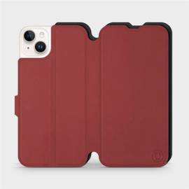 Phone Case Apple iPhone 14 Plus - Design Dark Red with Black