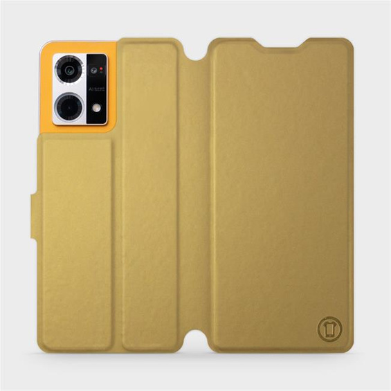 Etui do Oppo Reno 7 4G - wzór Gold&Gray