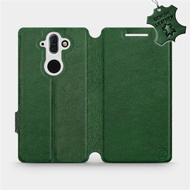 Phone Case Nokia 8 Sirocco - Design Green Leather