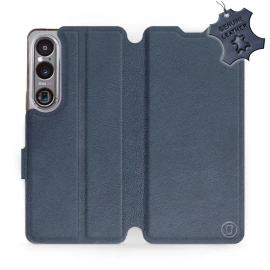 Phone Case Sony Xperia 1 VI - Design Blue Leather