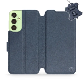 Phone Case Samsung Galaxy A24 - Design Blue Leather