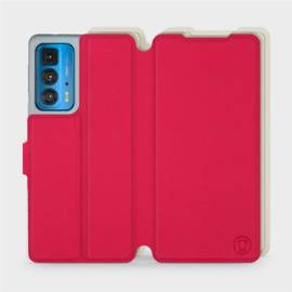 Phone Case Motorola Edge 20 Pro - Design Red with Platinum