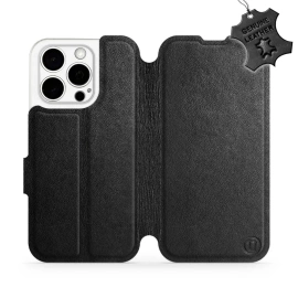 Phone Case Apple iPhone 15 Pro - Design Black Leather