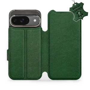 Phone Case Google Pixel 9 - Design Green Leather