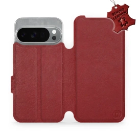 Phone Case Google Pixel 10 Pro - Design Dark Red Leather