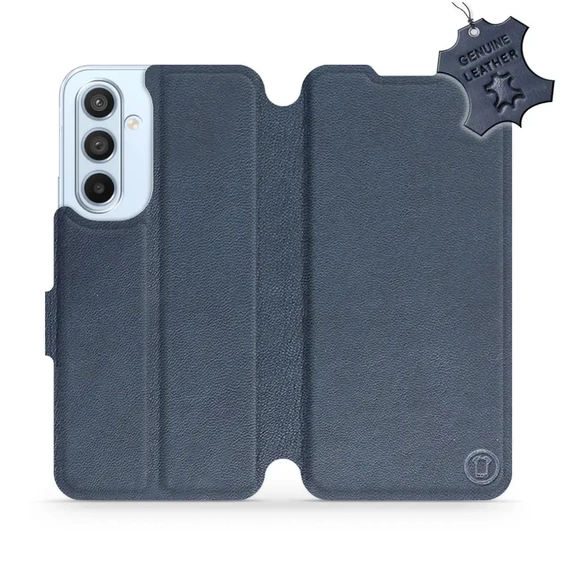 Phone Case Samsung Galaxy A54 - Design Blue Leather