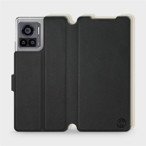 Phone Case Motorola Edge 30 Ultra - Design Black with Platinum