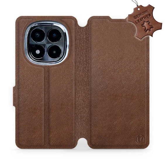Phone Case Xiaomi POCO X7 - Design Brown Leather