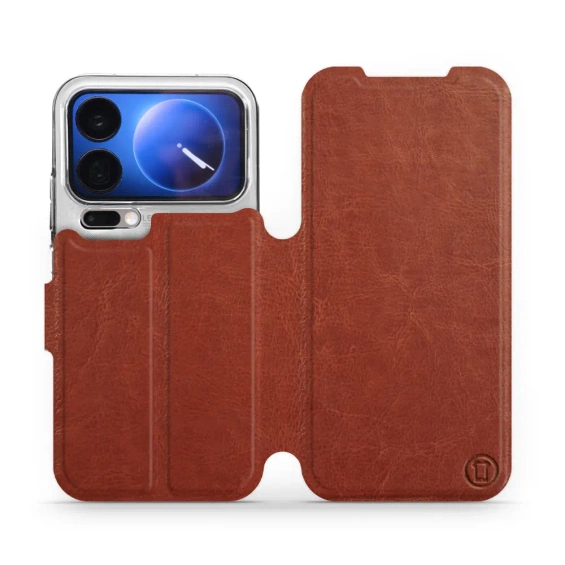Phone Case Xiaomi 17 Pro - Design Brown&Orange