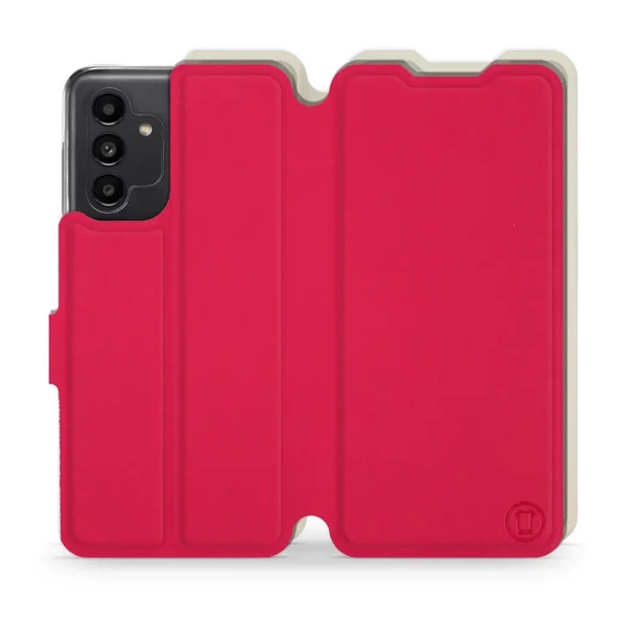 Hülle für Samsung Galaxy A13 5G - Farbe Rot mit Platin