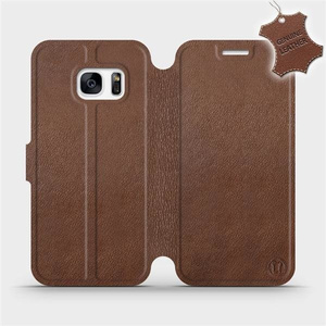 Phone Case Samsung Galaxy S7 - Design Brown Leather