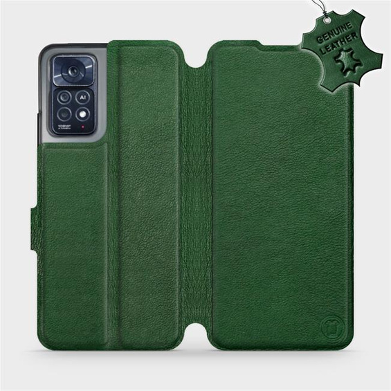 Phone Case Xiaomi Redmi Note 11 Pro 5G - Design Green Leather