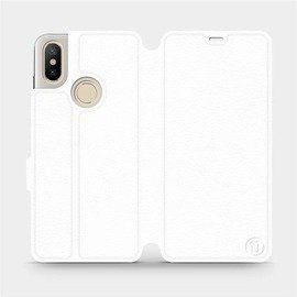 Phone Case Xiaomi Mi A2 - Design White&Orange