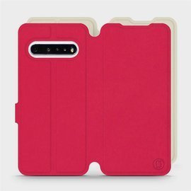 Phone Case LG V60 ThinQ 5G - Design Red with Platinum