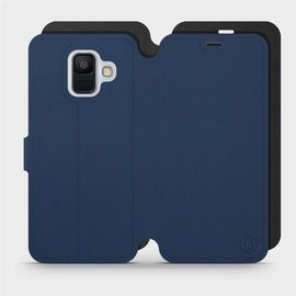 Phone Case Samsung Galaxy A6 2018 - Design Navy with Black