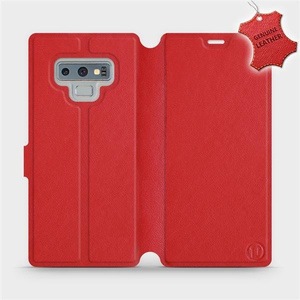 Phone Case Samsung Galaxy Note 9 - Design Red Leather