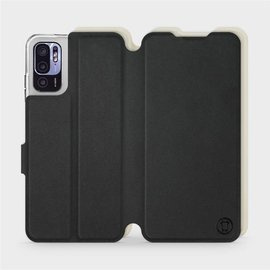 Hülle für Xiaomi Redmi Note 10 5G - Farbe Schwarz mit Platin