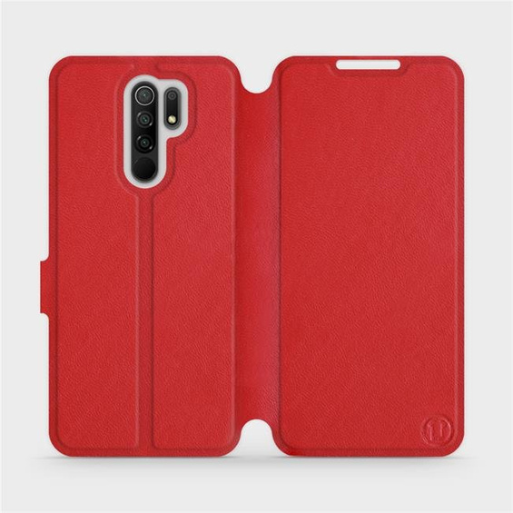 Hülle für Xiaomi Redmi 9 - Farbe Red Leather