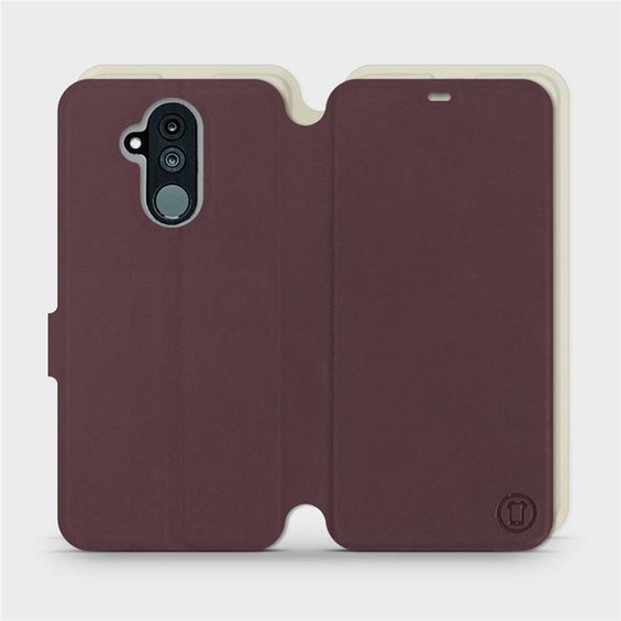 Phone Case Huawei Mate 20 Lite - Design Burgundy with Platinum
