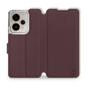 Etui Soft Touch do Realme 15 Pro 5G - wzór Matowy burgund z platyną