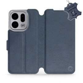 Phone Case OPPO Find X9 - Design Blue Leather