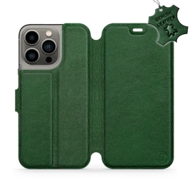 Phone Case Apple iPhone 13 Pro - Design Green Leather
