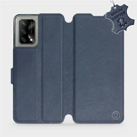 Phone Case OPPO A74 - Design Blue Leather