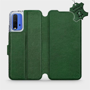 Phone Case Xiaomi Redmi 9T - Design Green Leather