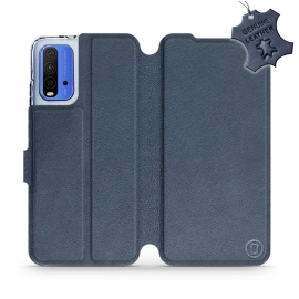 Phone Case Xiaomi Redmi 9T - Design Blue Leather
