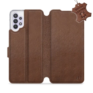 Phone Case Samsung Galaxy M32 5G - Design Brown Leather