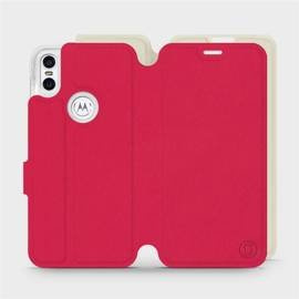 Phone Case Motorola One - Design Red with Platinum