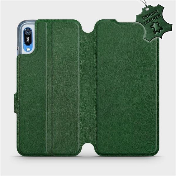 Phone Case Huawei Y6 2019 - Design Green Leather