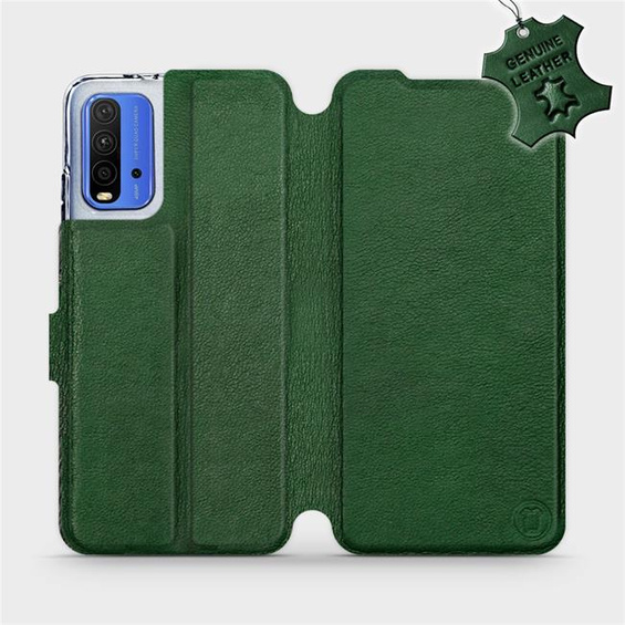 Phone Case Xiaomi Redmi 9T - Design Green Leather