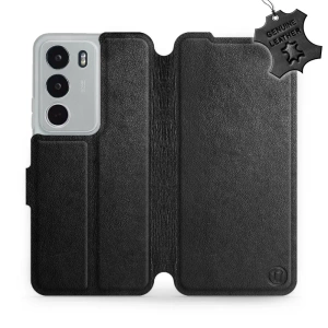 Hülle für Realme C71 - Farbe Black Leather