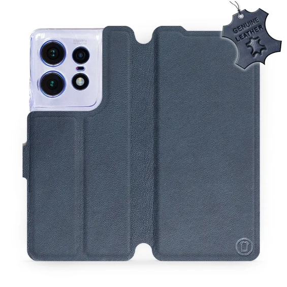 Phone Case Motorola Edge 50 Pro - Design Blue Leather