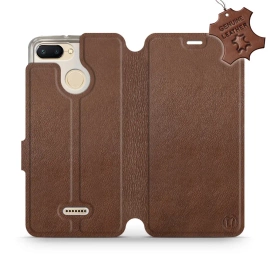 Phone Case Xiaomi Redmi 6 - Design Brown Leather