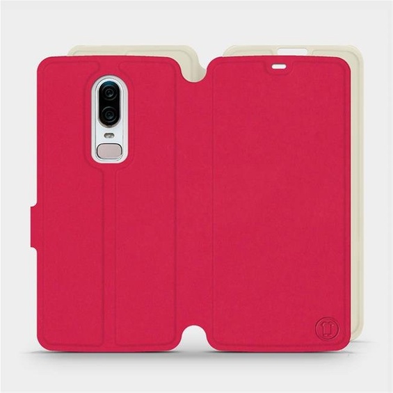 Phone Case OnePlus 6 A6000 - Design Red with Platinum