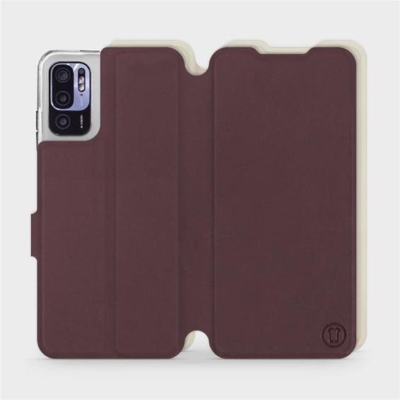 Phone Case Xiaomi Redmi Note 10 5G - Design Burgundy with Platinum